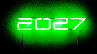 <strong>2027</strong> <br> Neonschrift mit Gasentladung.  50 x 10 cm grün. Neon 85%, Argon 10%, Krypton 5%. <br>Außentemperaturen bis zu -10° Celsius möglich.